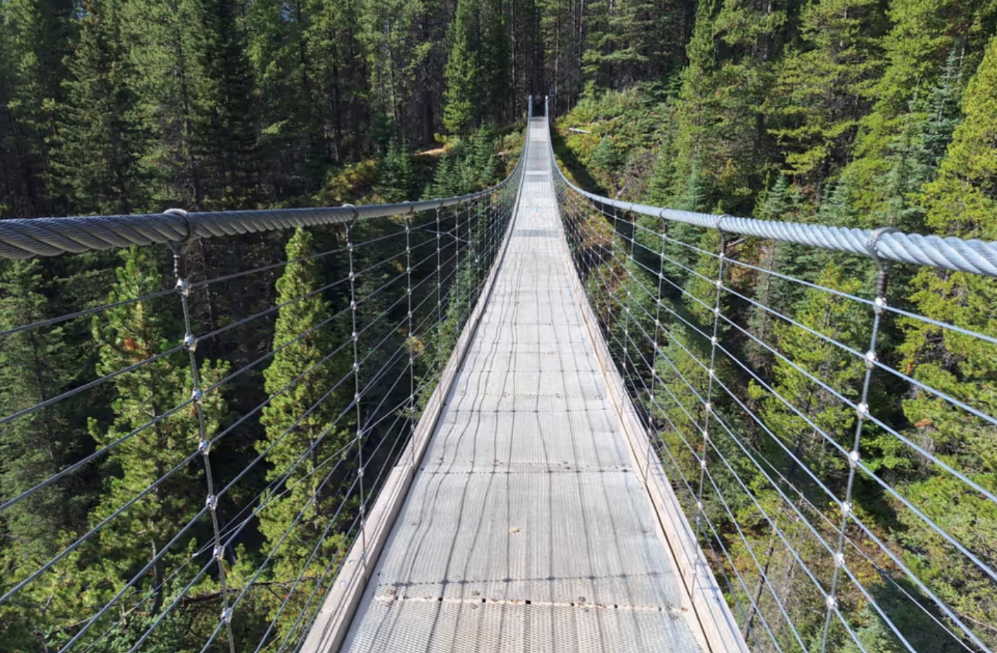 Blackshale Suspension Bridge Hiking Map and Profile