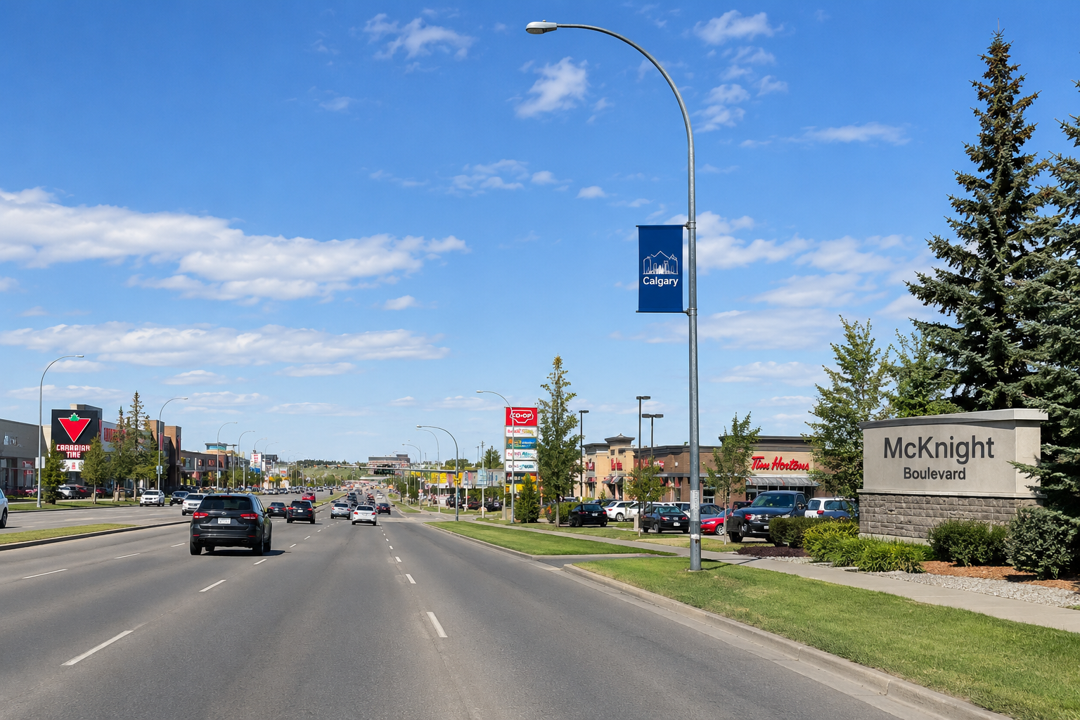 McKnight Boulevard 通勤示意
